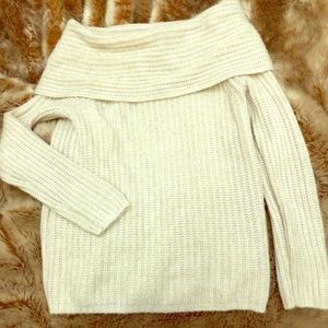Off shoulder sweater
